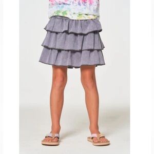 Chaser Girls Coastal Cloth Tiered Ruffle Skirt